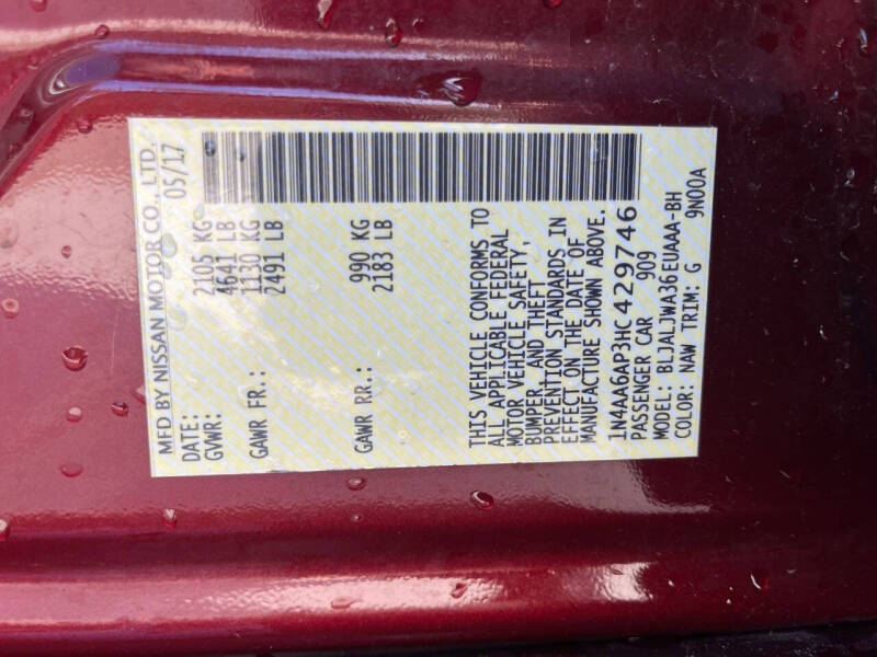 2017 Nissan Maxima 3.5 SV