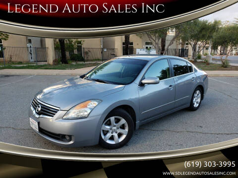 2009 Nissan Altima for sale at Legend Auto Sales Inc in Lemon Grove CA
