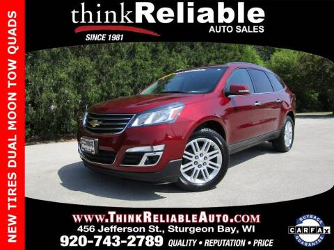 2015 Chevrolet Traverse for sale at RELIABLE AUTOMOBILE SALES, INC in Sturgeon Bay WI