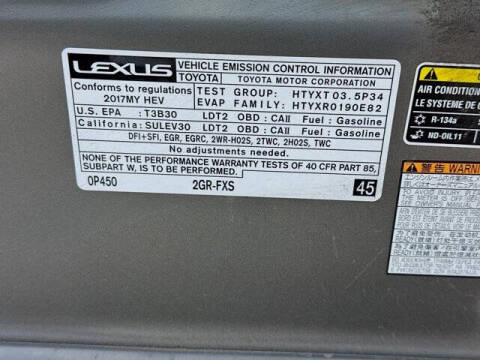 2017 Lexus RX 450h