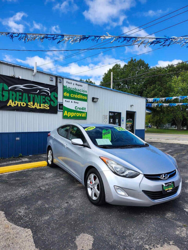 2012 Hyundai ELANTRA for sale at GREATNESS AUTO SALES in Green Bay, WI