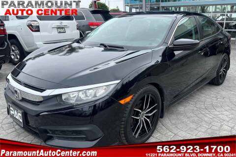 2017 Honda Civic for sale at PARAMOUNT AUTO CENTER in Downey CA
