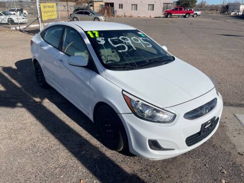 2017 Hyundai Accent for sale at AUGE'S SALES AND SERVICE in Belen NM