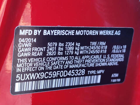 2015 BMW X3 xDrive28i