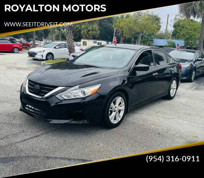 2018 Nissan Altima for sale at ROYALTON MOTORS in Plantation FL