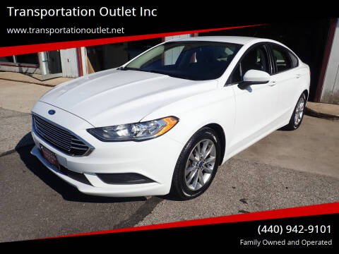 2017 Ford Fusion for sale at Transportation Outlet Inc in Eastlake OH