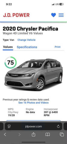 2020 Chrysler Pacifica Limited