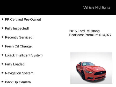 2015 Ford Mustang EcoBoost Premium