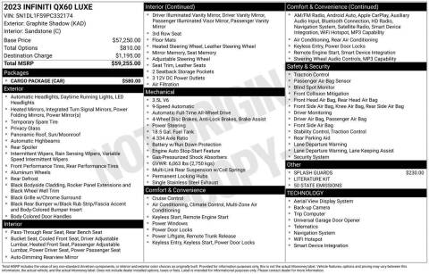 2023 Infiniti QX60 Luxe