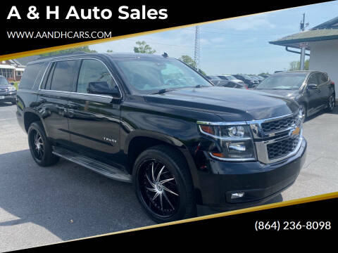 2015 Chevrolet Tahoe for sale at A & H Auto Sales in Greenville SC