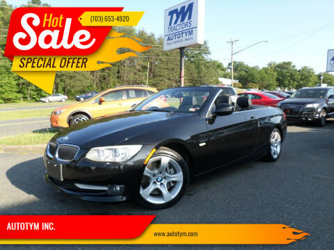 2013 BMW 3 Series for sale at AUTOTYM INC. in Fredericksburg VA