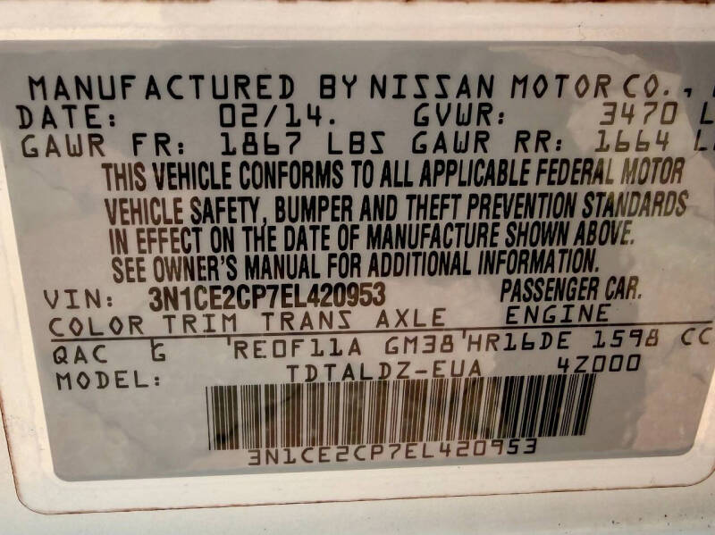 2014 Nissan Versa Note SV