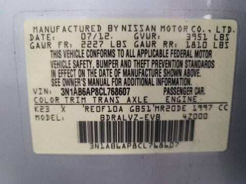 2012 Nissan Sentra