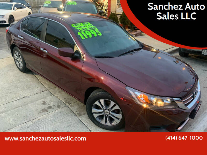 2013 Honda Accord for sale at Sanchez Auto Sales LLC in Milwaukee WI