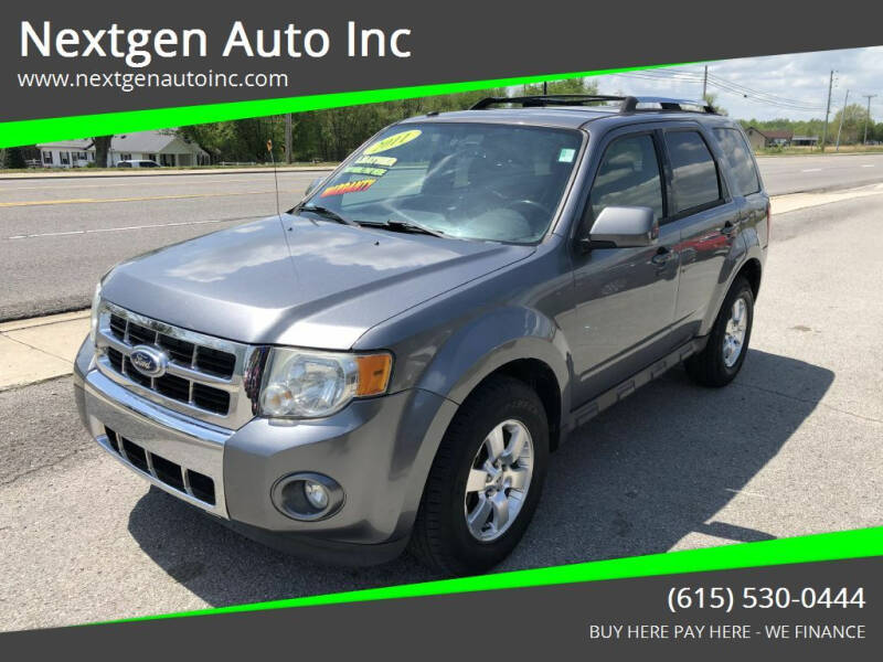 2011 Ford Escape for sale at Nextgen Auto Inc in Smithville TN