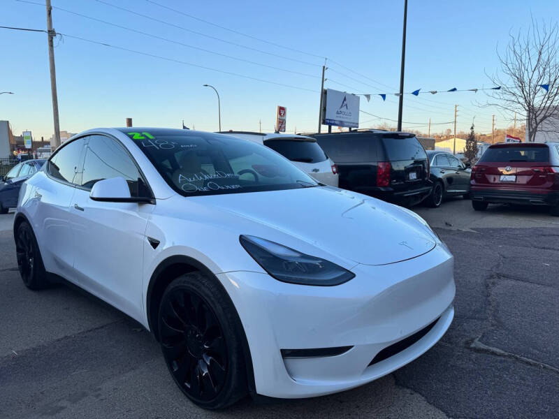 2021 Tesla Model Y for sale at Apollo Auto Sales LLC in Sioux City IA