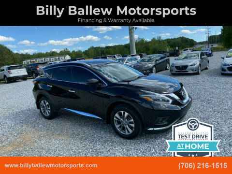 2018 Nissan Murano for sale at Billy Ballew Motorsports in Dawsonville GA