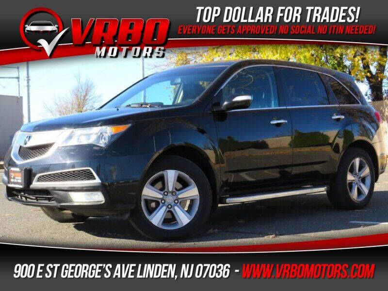 2012 Acura MDX for sale at Vrbo Motors in Linden, NJ