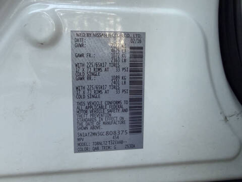 2016 Nissan Rogue SV