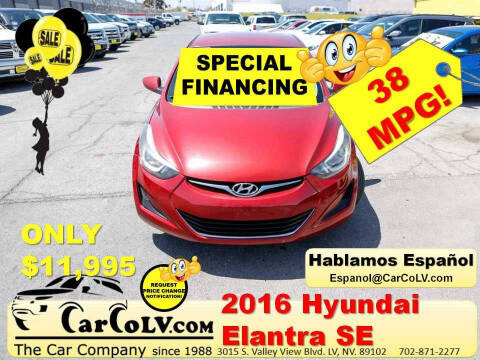 2016 Hyundai Elantra for sale at The Car Company in Las Vegas NV