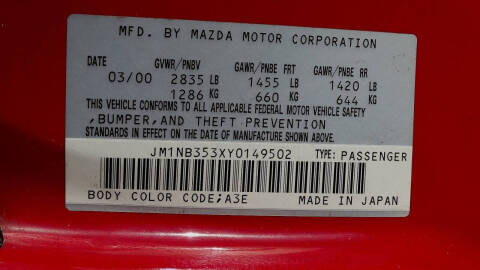 2000 Mazda MX-5 Miata