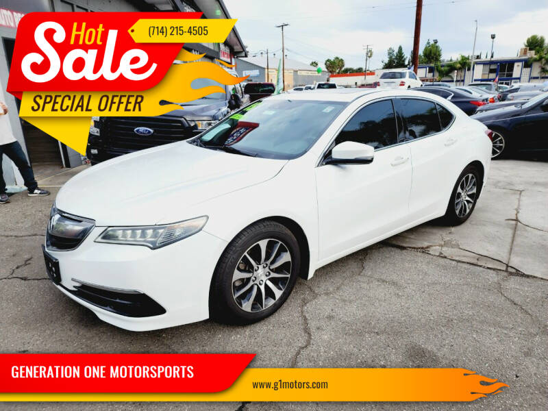 2015 Acura TLX for sale at GENERATION ONE MOTORSPORTS in La Habra CA