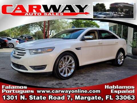 2013 Ford Taurus for sale at CARWAY Auto Sales in Margate FL