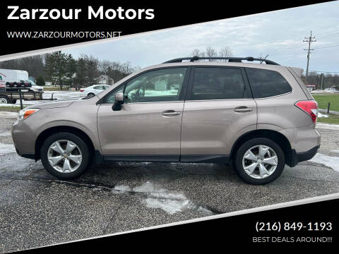 2015 Subaru Forester for sale at Zarzour Motors in Chesterland OH