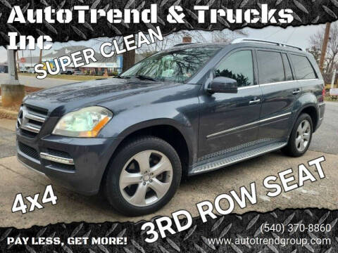 2012 Mercedes-Benz GL-Class for sale at AutoTrend & Trucks Inc in Fredericksburg VA