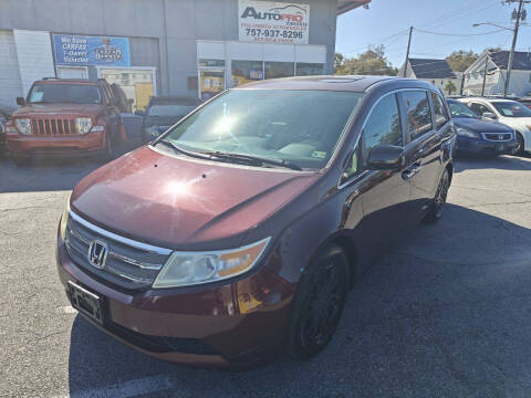 2013 Honda Odyssey for sale at AutoPro Virginia LLC in Virginia Beach VA