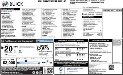 2021 Buick Enclave Avenir
