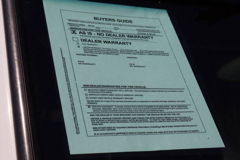 2015 Freightliner MT45 Chassis