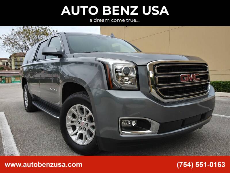 2019 GMC Yukon XL for sale at AUTO BENZ USA in Fort Lauderdale FL