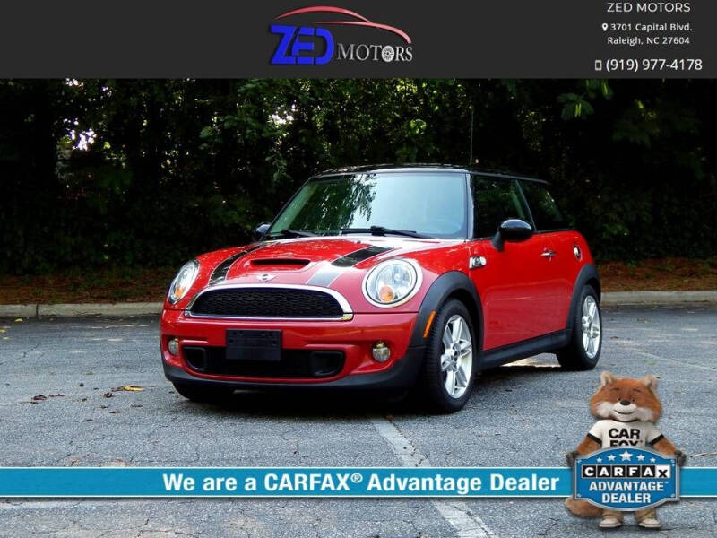 2012 MINI Cooper Hardtop for sale at Zed Motors in Raleigh NC