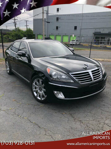 2013 Hyundai Equus for sale at All American Imports in Alexandria VA