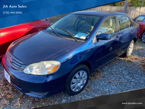 2003 Toyota Corolla for sale at JIA Auto Sales in Port Monmouth NJ