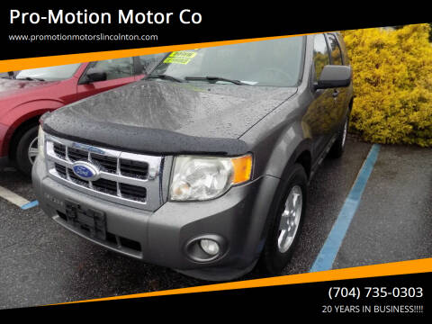 2011 Ford Escape for sale at Pro-Motion Motor Co in Lincolnton NC