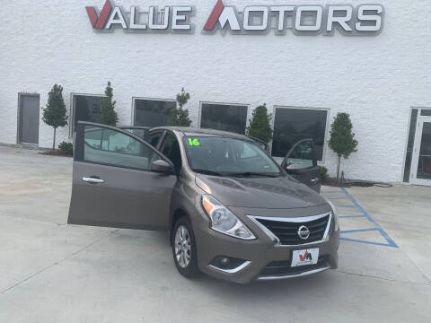 2016 Nissan Versa for sale at Value Motors Company in Marrero LA