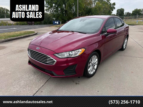 2019 Ford Fusion for sale at ASHLAND AUTO SALES in Columbia MO