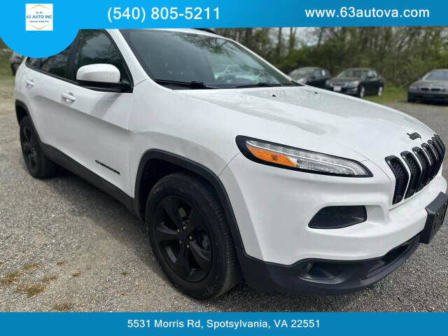 2016 Jeep Cherokee for sale at 63 Auto Inc in Spotsylvania, VA