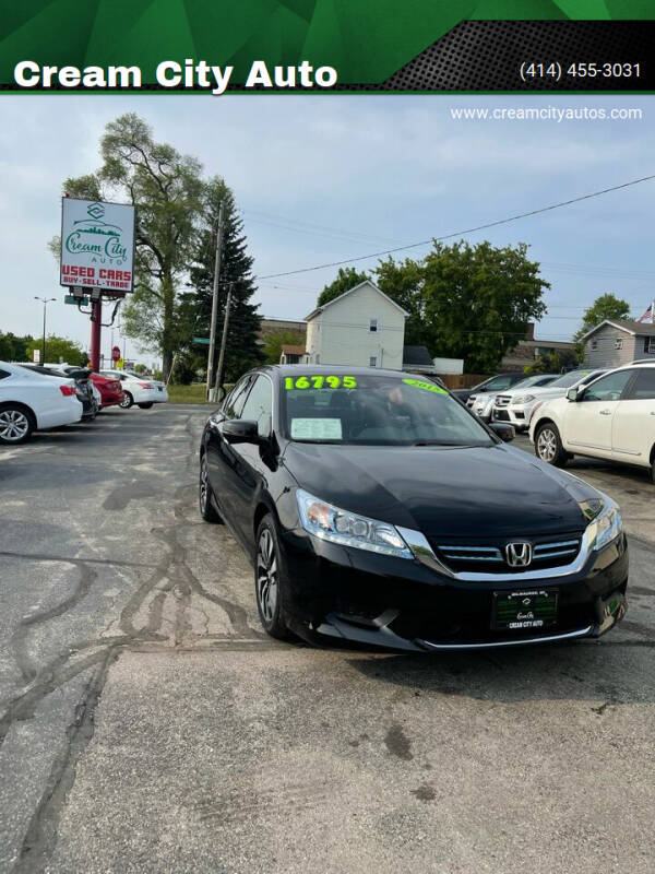 2015 Honda Accord Hybrid for sale at Cream City Auto in Milwaukee WI