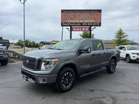 2018 Nissan Titan for sale at RAUL'S TRUCK & AUTO SALES, INC in Oklahoma City OK