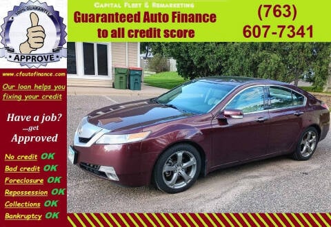 2010 Acura TL for sale at Capital Fleet  & Remarketing  Auto Finance - Capital Fleet & Remarketing Auto Finance in Ham Lake MN