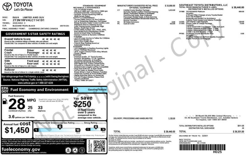 2020 Toyota RAV4 Limited