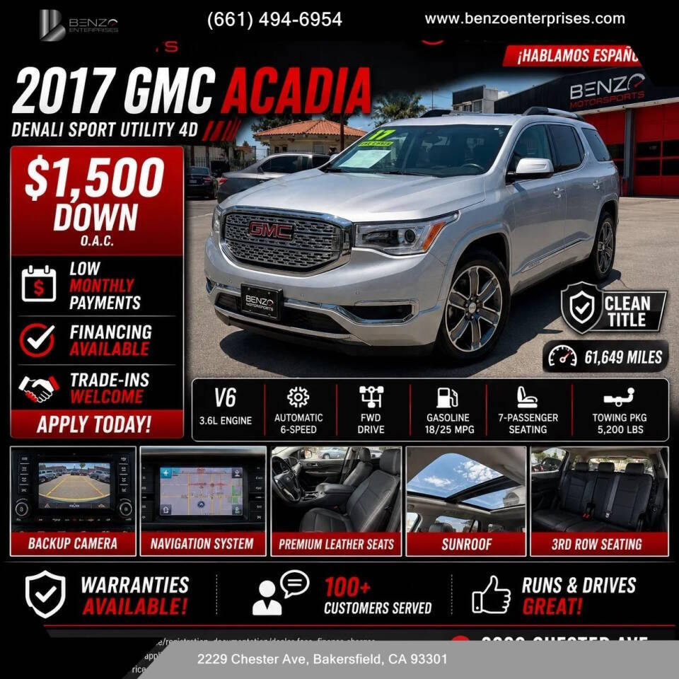 2017 GMC Acadia Denali Denali 4dr SUV 1