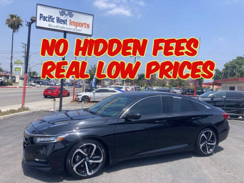 2018 Honda Accord for sale at Pacific West Imports in Los Angeles CA