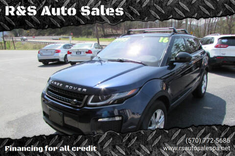 2016 Land Rover Range Rover Evoque for sale at R&S Auto Sales in Linden PA