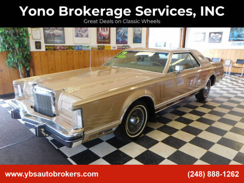 1979 Lincoln Mark V for sale at Yono Brokerage Services, INC in Farmington MI