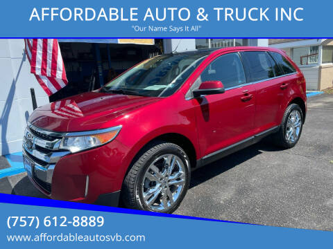 2013 Ford Edge for sale at AFFORDABLE AUTO & TRUCK INC in Virginia Beach VA