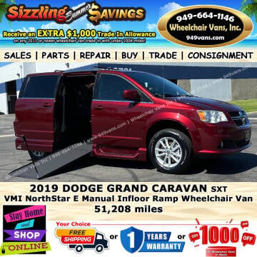 2019 Dodge Grand Caravan for sale at Wheelchair Vans Inc in Laguna Hills CA